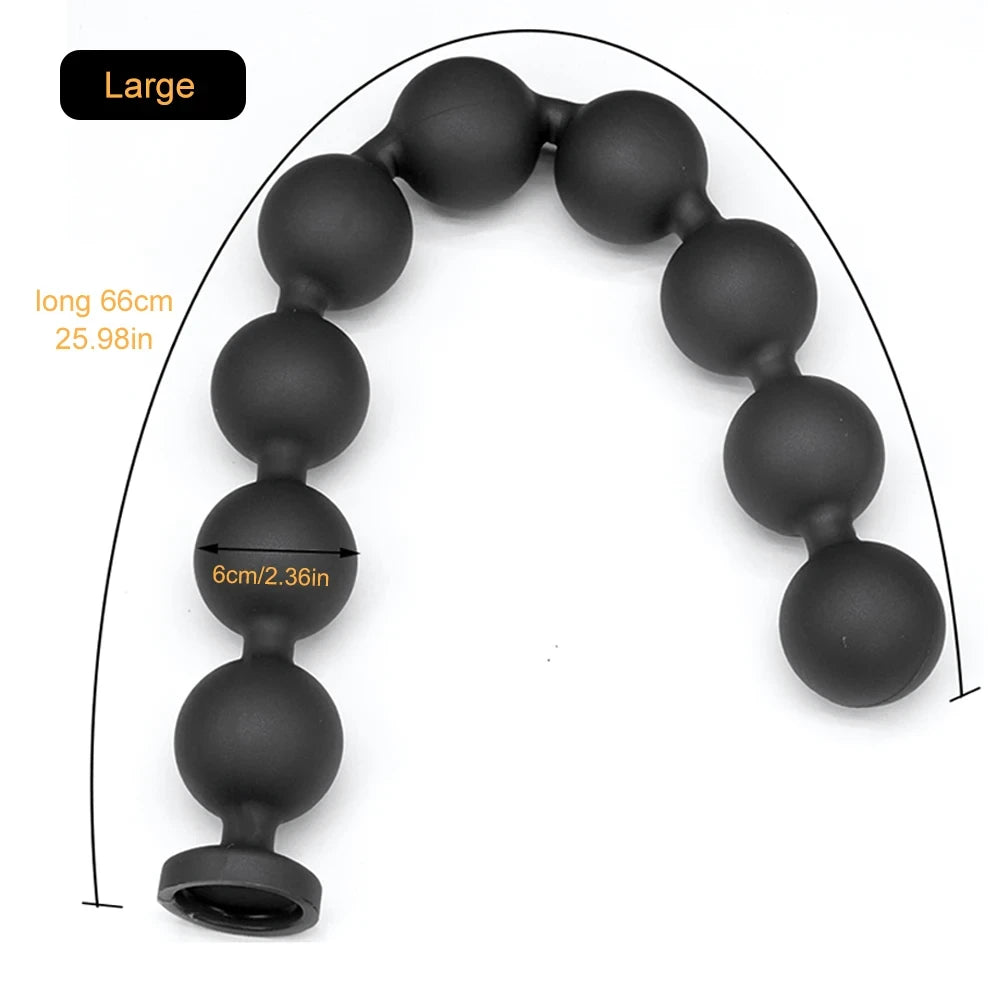 Silicone Anal Bead Plug