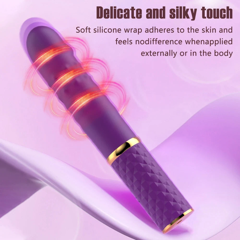 Silicone Thrusting Dildo Vibrator