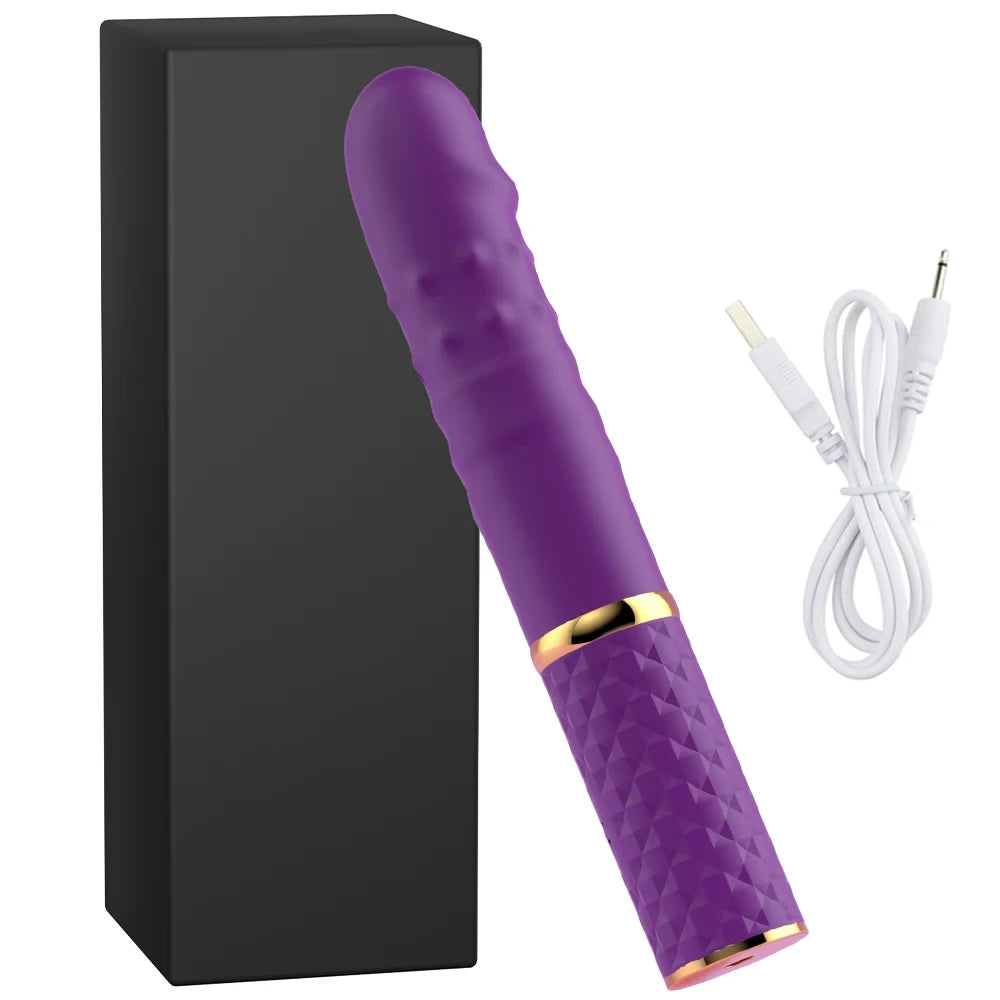 Silicone Thrusting Dildo Vibrator