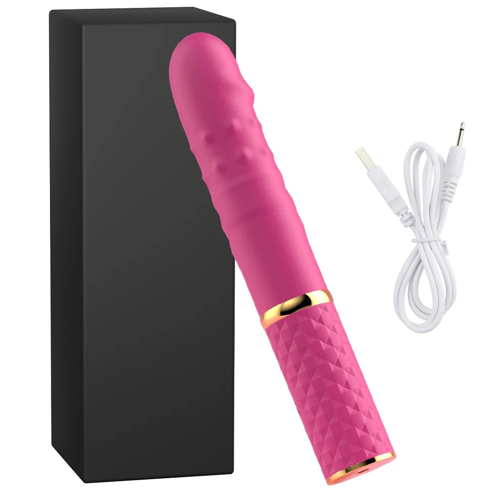 Silicone Thrusting Dildo Vibrator