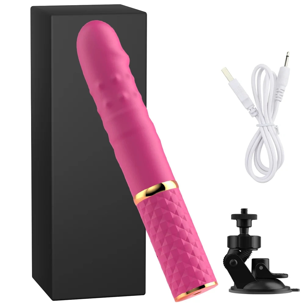 Silicone Thrusting Dildo Vibrator