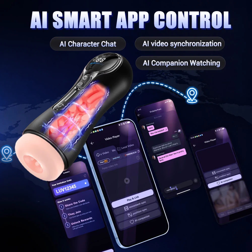 Electric Silicone Male Masturbator