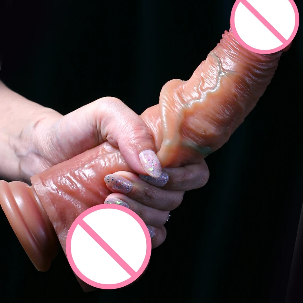 Realistic Silicone Dildo with Suction Cup