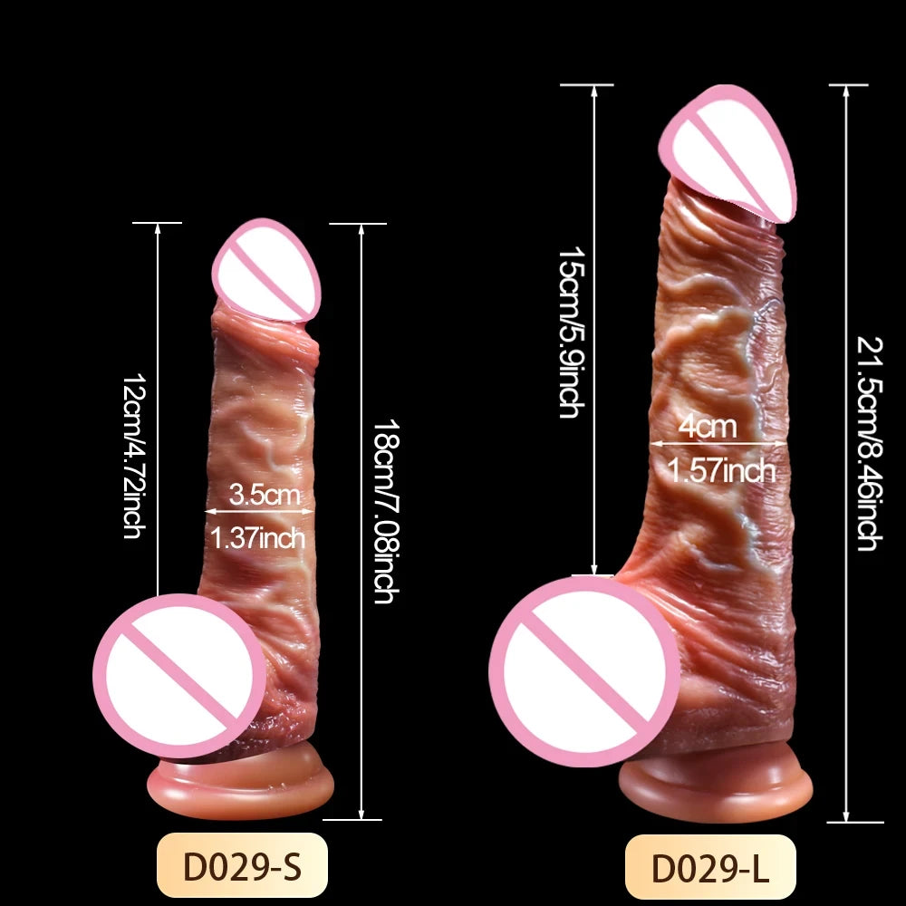 Realistic Silicone Dildo with Suction Cup