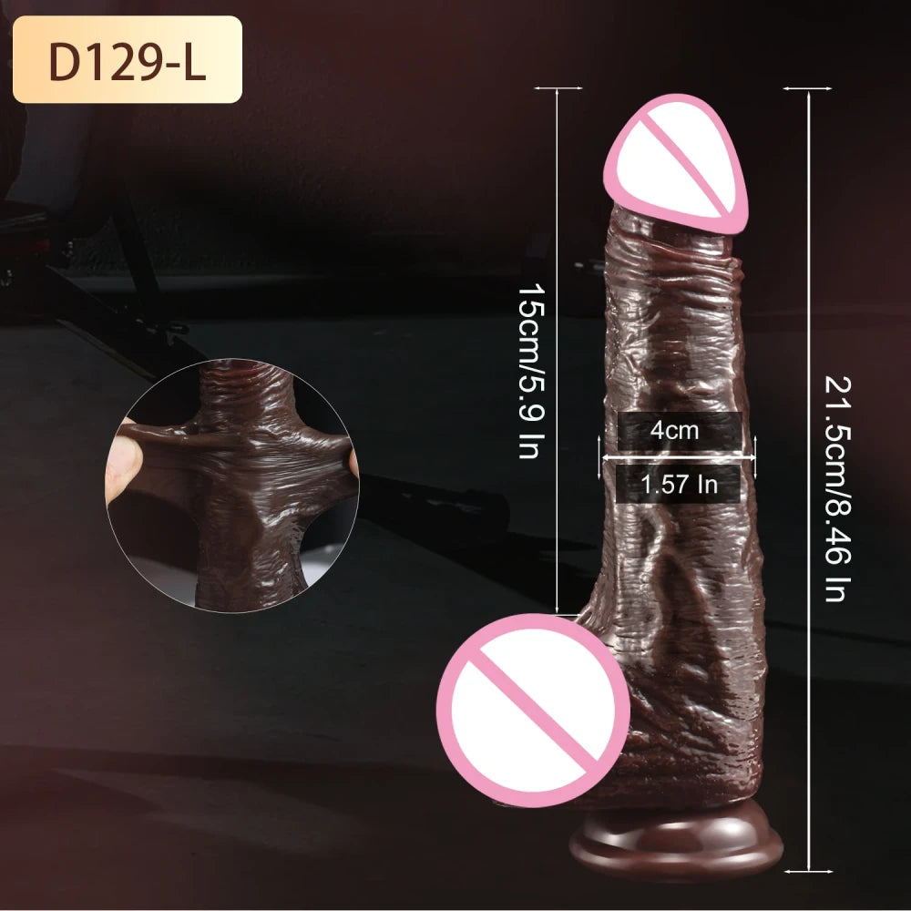 Realistic Silicone Dildo with Suction Cup