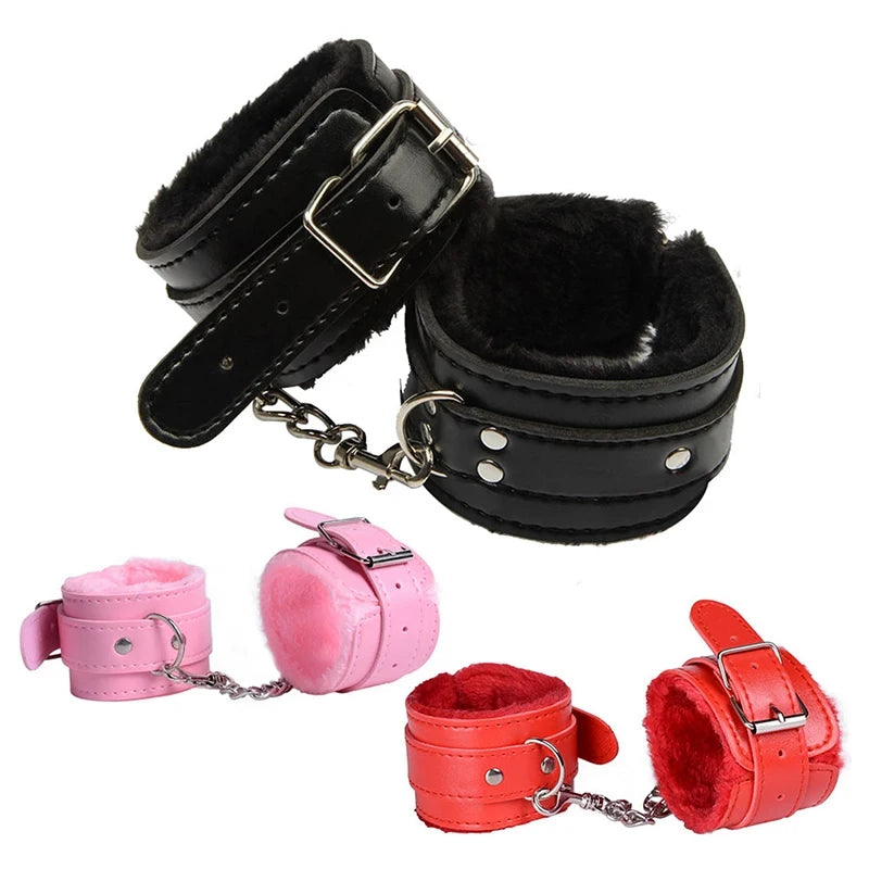 Plush Bondage Handcuff Restraint Set