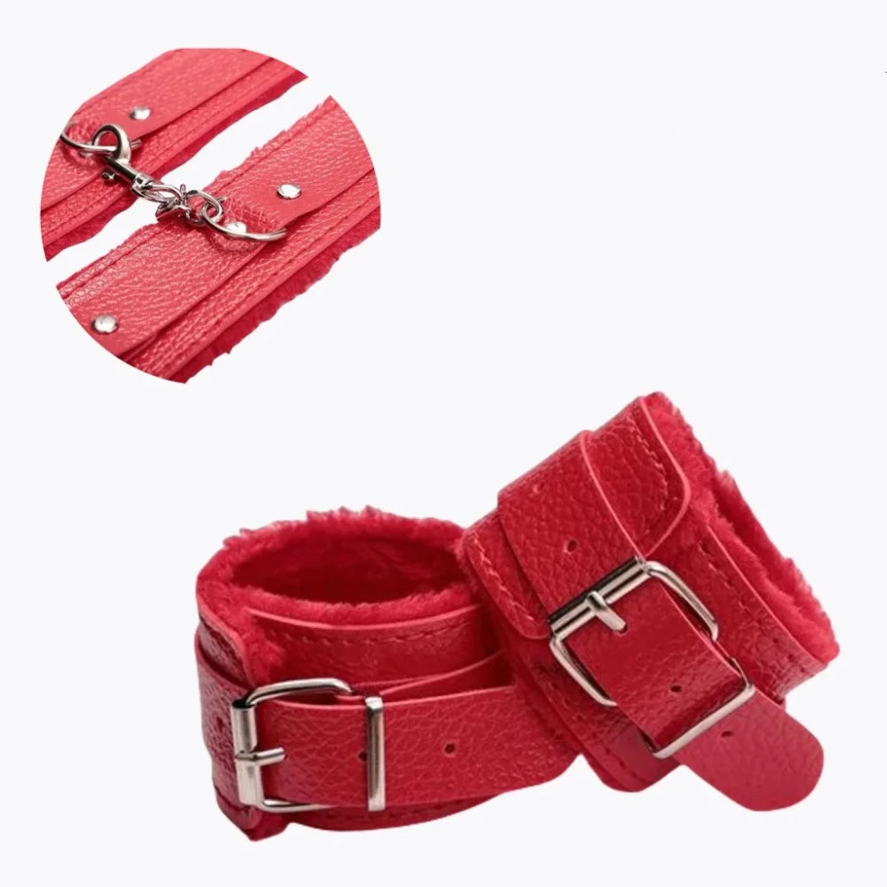 Plush Bondage Handcuff Restraint Set