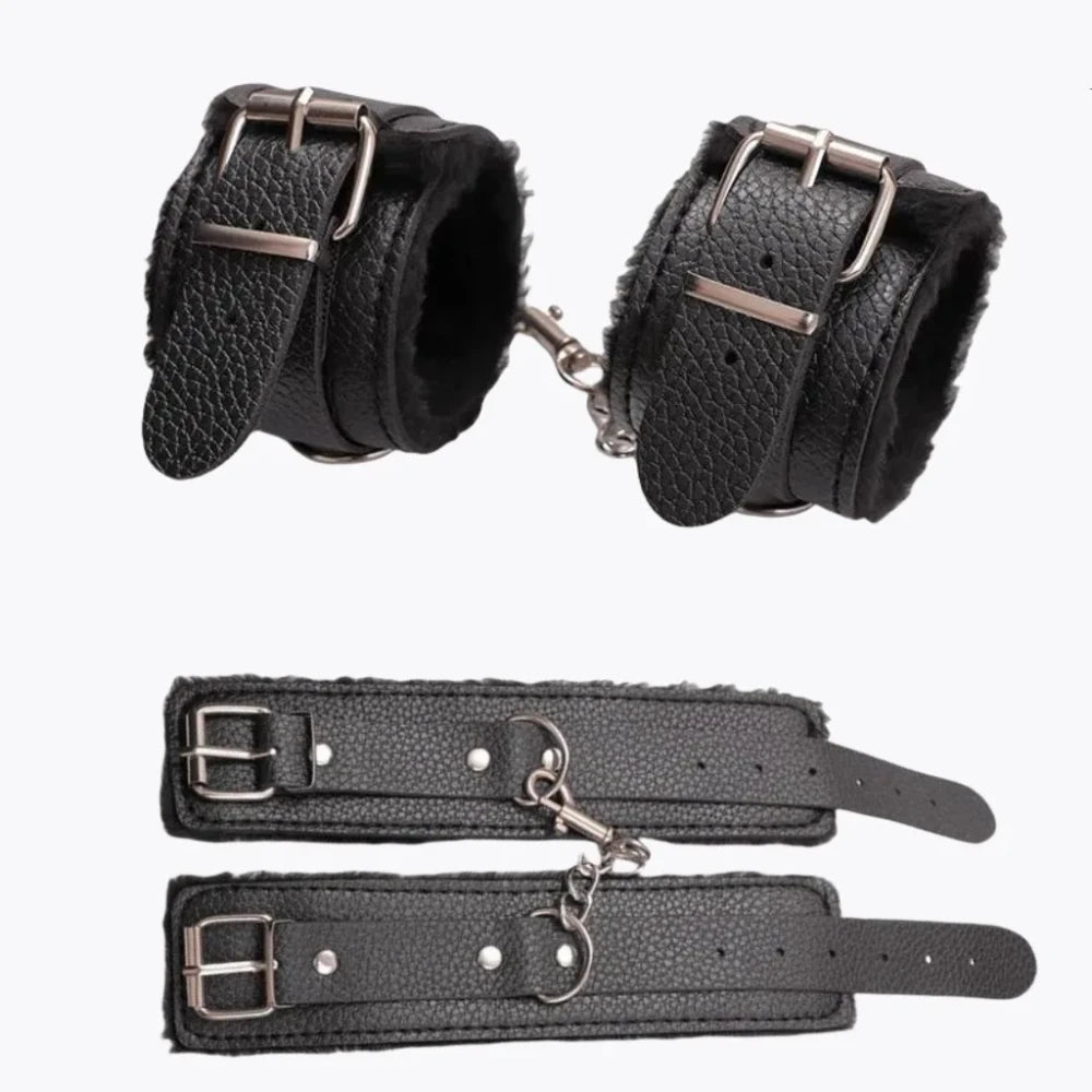 Plush Bondage Handcuff Restraint Set