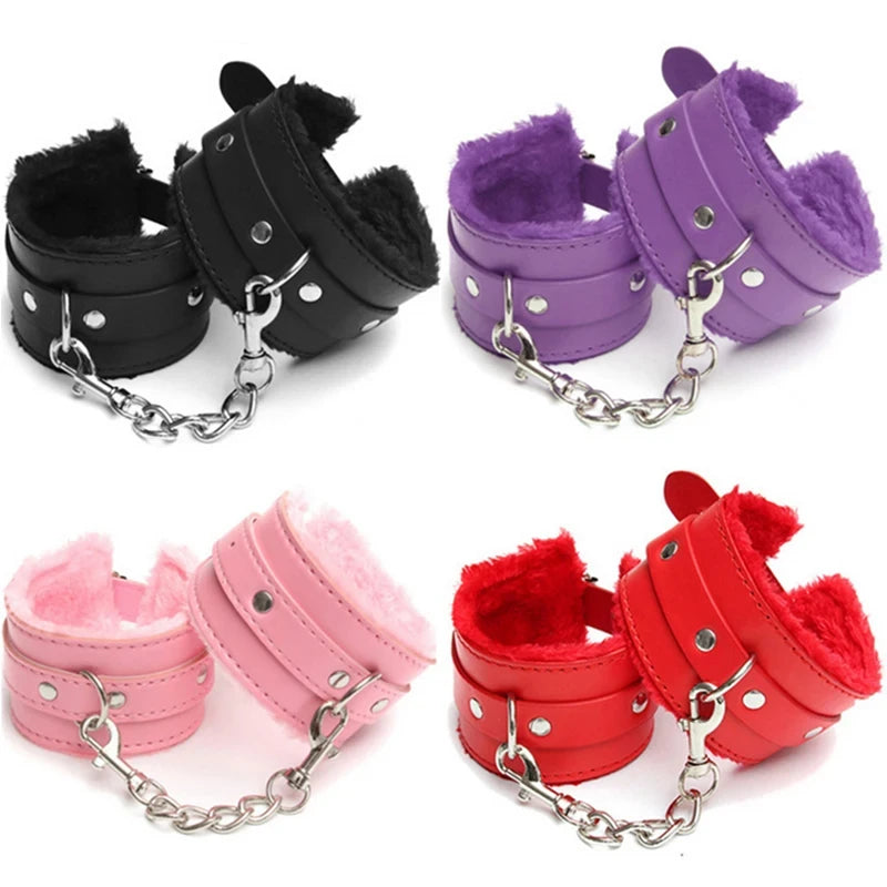 Plush Bondage Handcuff Restraint Set